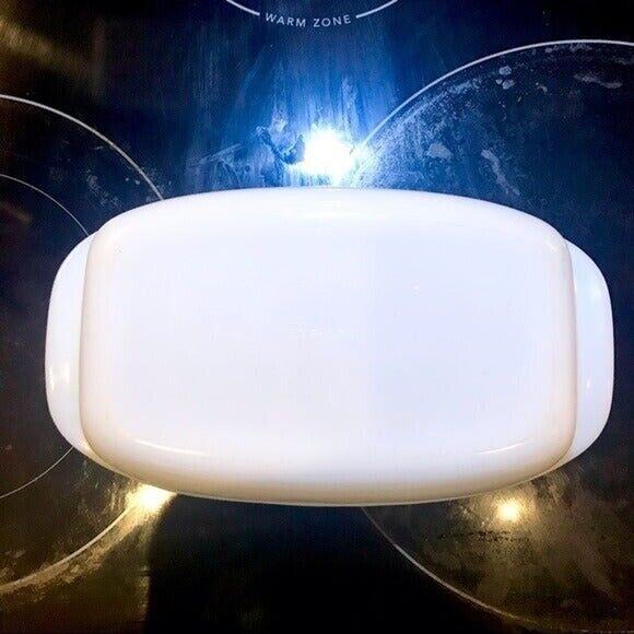 Vitrocrisa Pyr-o-rey Vintage Dynaware Milk Glass Brown Daisies Casserole Dish - Picture 4 of 9